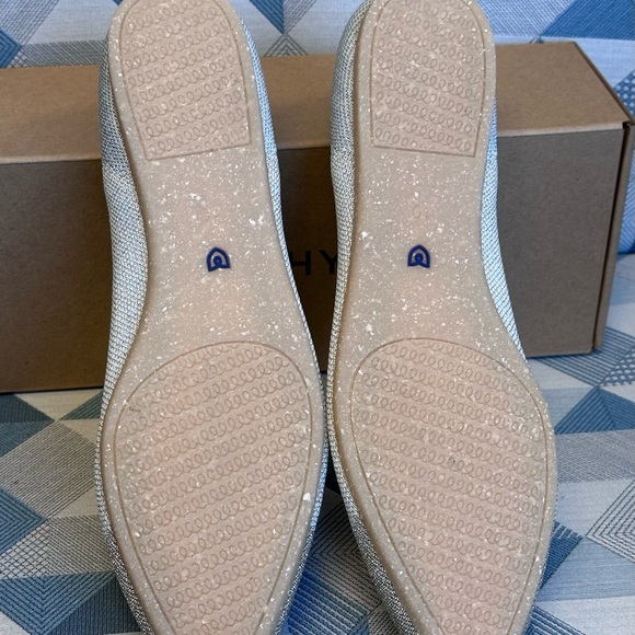 Rothy's Cream and Blue Women's Flats - Picture 3 of 5